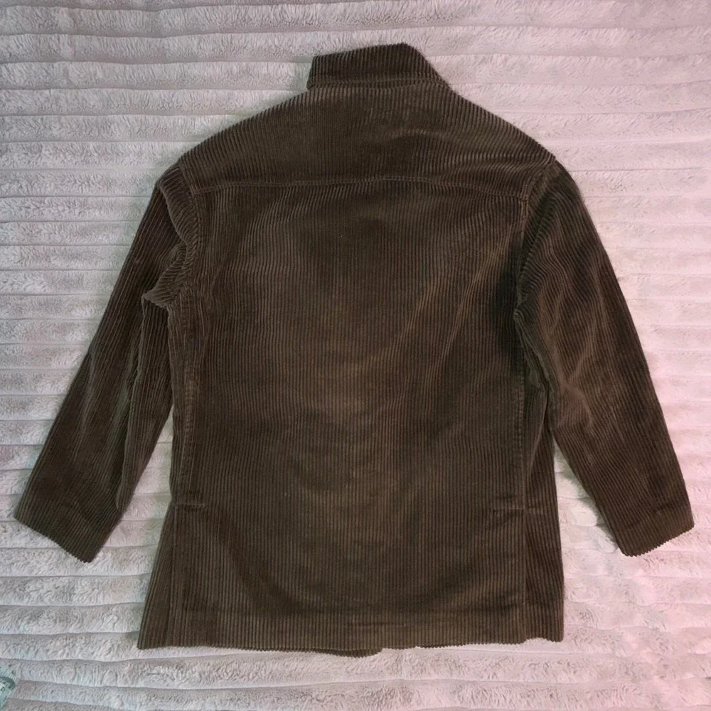 J.Crew Mens‎ Small Brown Wale Corduroy Chore Jacket Utility Workwear Sports coat